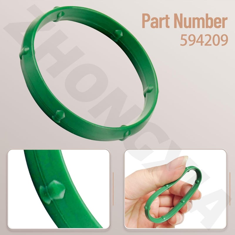 ZHONGXIA 3 Pcs 594209 Seal-O Ring Compatible with BS Engines Intake Manifold, Green - Image 3
